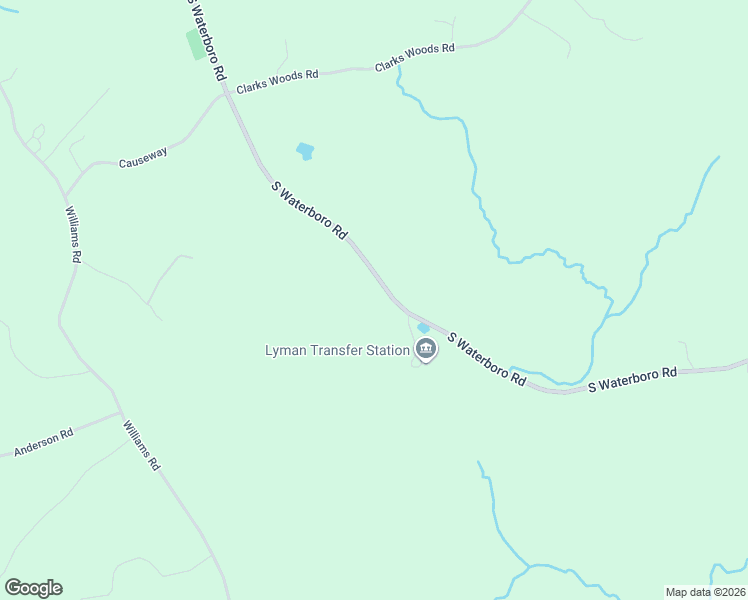 map of restaurants, bars, coffee shops, grocery stores, and more near 1000 South Waterboro Road in Lyman