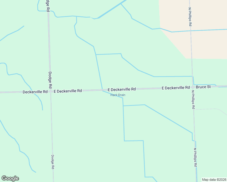 map of restaurants, bars, coffee shops, grocery stores, and more near 5246 East Deckerville Road in Deford