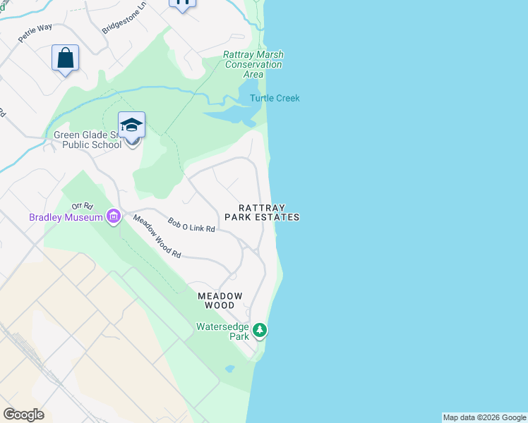 map of restaurants, bars, coffee shops, grocery stores, and more near 1460 Watersedge Road in Mississauga