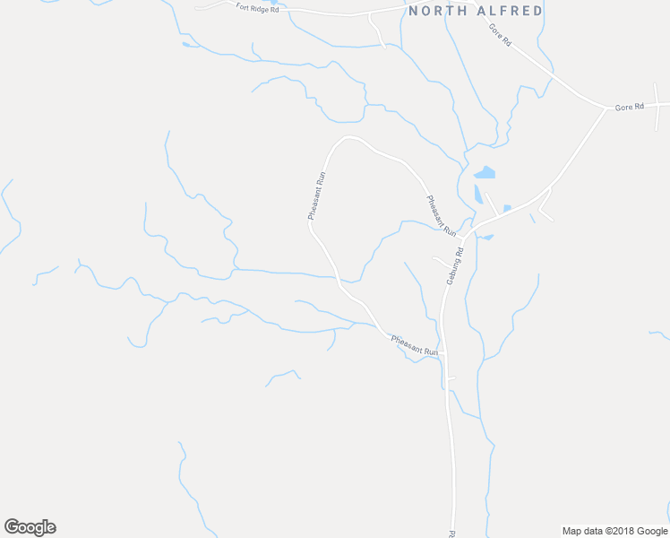 map of restaurants, bars, coffee shops, grocery stores, and more near Pheasant Run in Alfred