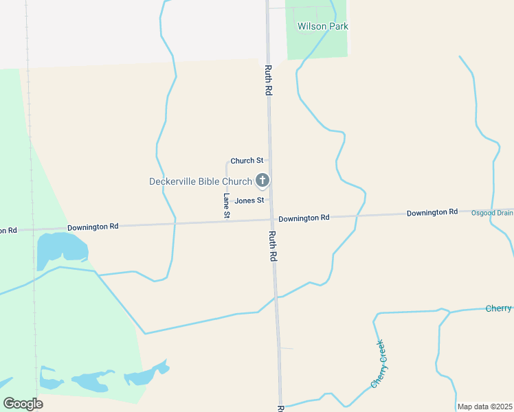 map of restaurants, bars, coffee shops, grocery stores, and more near 2473 Jones Street in Deckerville