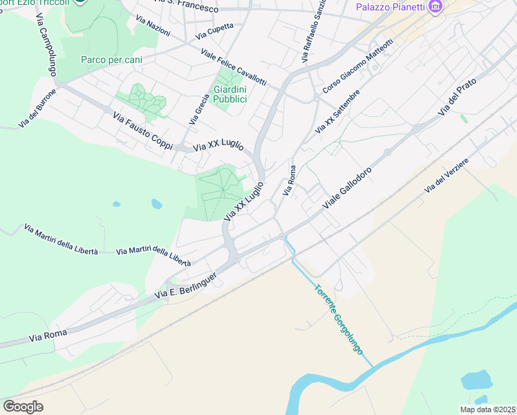 map of restaurants, bars, coffee shops, grocery stores, and more near 20 Via Ragazzi del '99 in Jesi