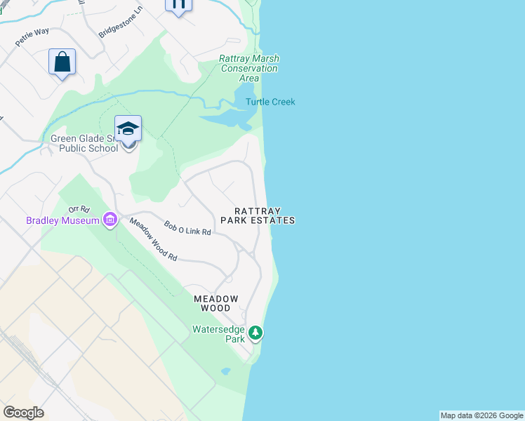 map of restaurants, bars, coffee shops, grocery stores, and more near 1440 Watersedge Road in Mississauga