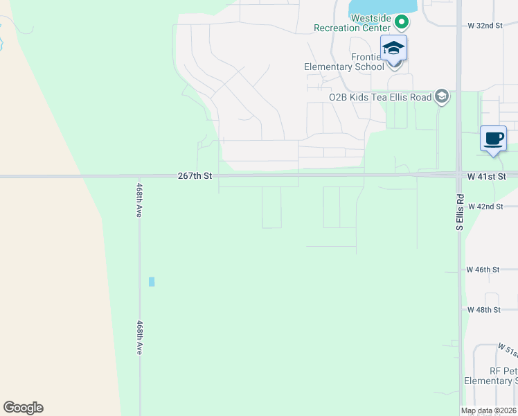 map of restaurants, bars, coffee shops, grocery stores, and more near 46764 County Highway 148 in Sioux Falls