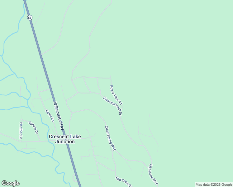 map of restaurants, bars, coffee shops, grocery stores, and more near 142436 Royce Pine Road in Crescent