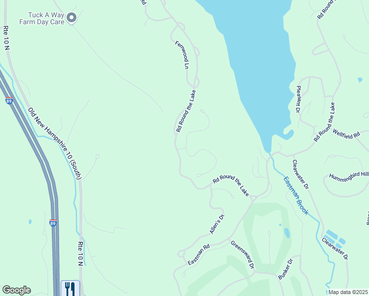 map of restaurants, bars, coffee shops, grocery stores, and more near 18 Slalom Drive in Grantham