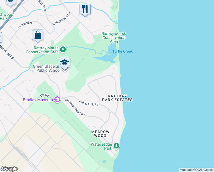 map of restaurants, bars, coffee shops, grocery stores, and more near 1460 Halyard Court in Mississauga