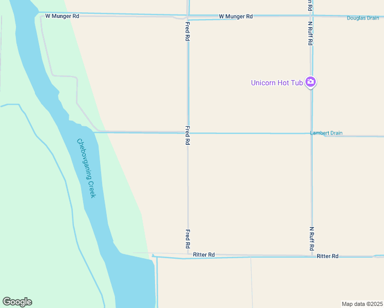 map of restaurants, bars, coffee shops, grocery stores, and more near Fred Road in Saginaw