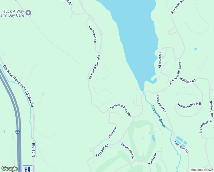 map of restaurants, bars, coffee shops, grocery stores, and more near 18 Slalom Drive in Grantham
