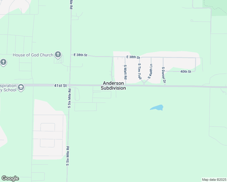 map of restaurants, bars, coffee shops, grocery stores, and more near in Anderson Subdivision
