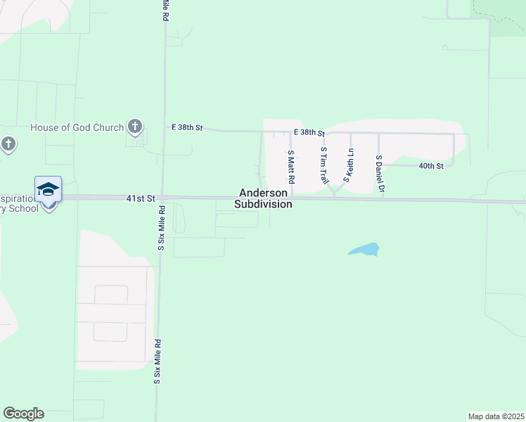 map of restaurants, bars, coffee shops, grocery stores, and more near in Anderson Subdivision
