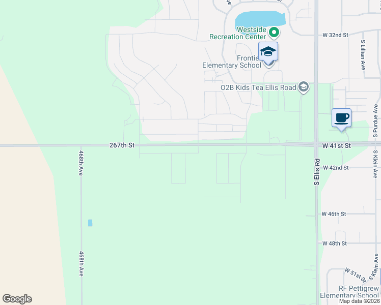 map of restaurants, bars, coffee shops, grocery stores, and more near 46780 County Highway 148 in Sioux Falls