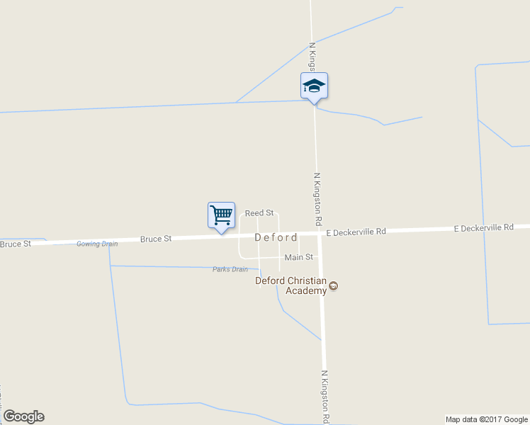 map of restaurants, bars, coffee shops, grocery stores, and more near 5879 Reed Street in Deford