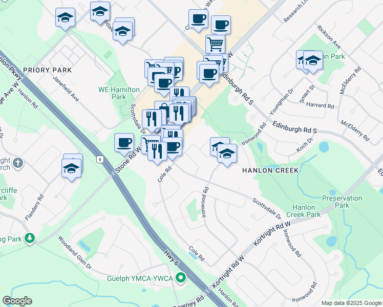 4 Whispering Ridge Drive, Guelph ON Walk Score