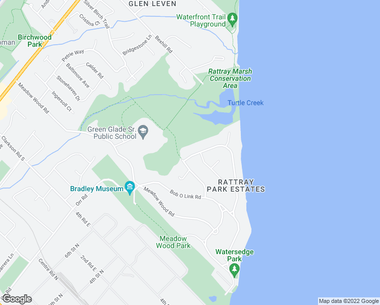 map of restaurants, bars, coffee shops, grocery stores, and more near 1290 Watersedge Road in Mississauga