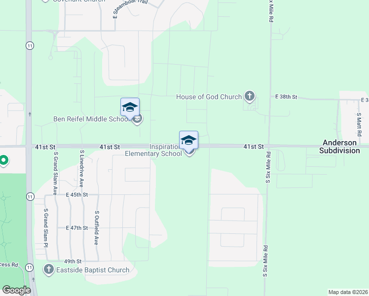 map of restaurants, bars, coffee shops, grocery stores, and more near 7101 East 41st Street in Sioux Falls