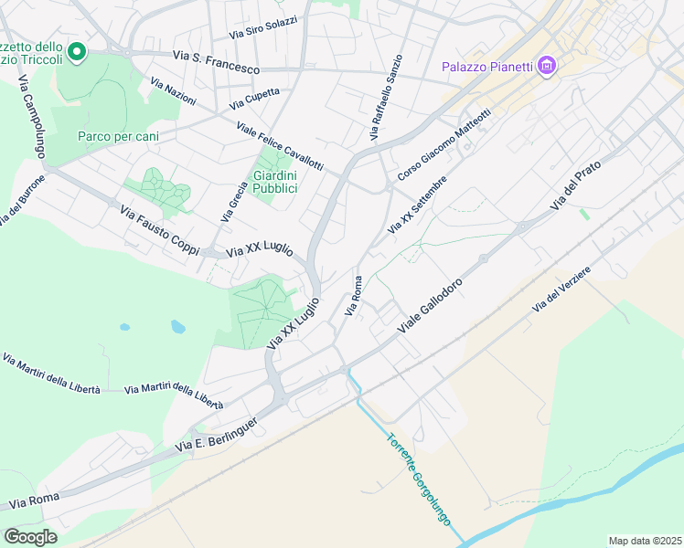 map of restaurants, bars, coffee shops, grocery stores, and more near 9 Via Monte Tabor in Jesi