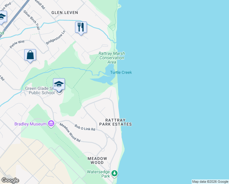 map of restaurants, bars, coffee shops, grocery stores, and more near 1390 Captain Court in Mississauga