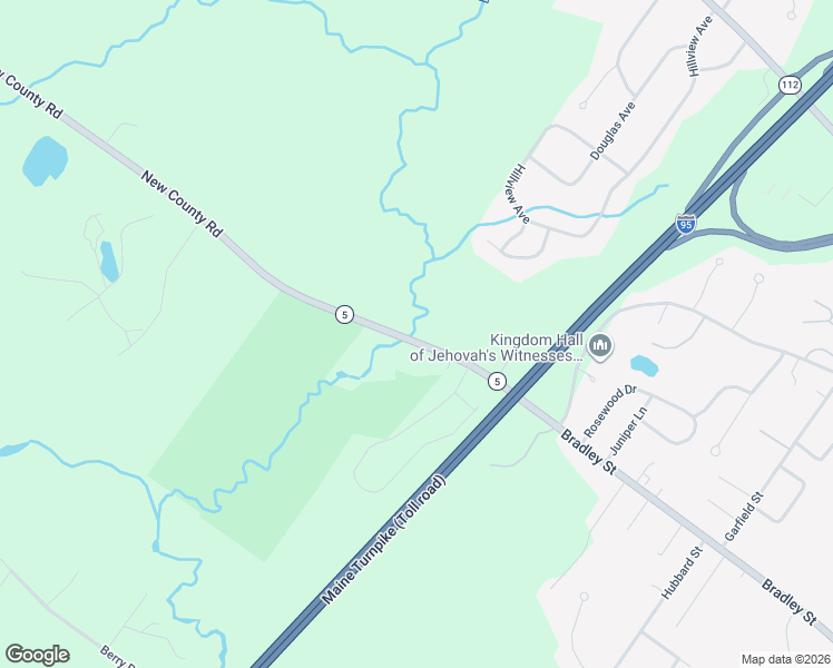 map of restaurants, bars, coffee shops, grocery stores, and more near 19 New County Road in Saco