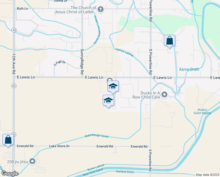 map of restaurants, bars, coffee shops, grocery stores, and more near 1063 East Lewis Lane in Nampa