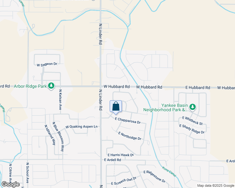 map of restaurants, bars, coffee shops, grocery stores, and more near 255 East Kelleher Street in Kuna