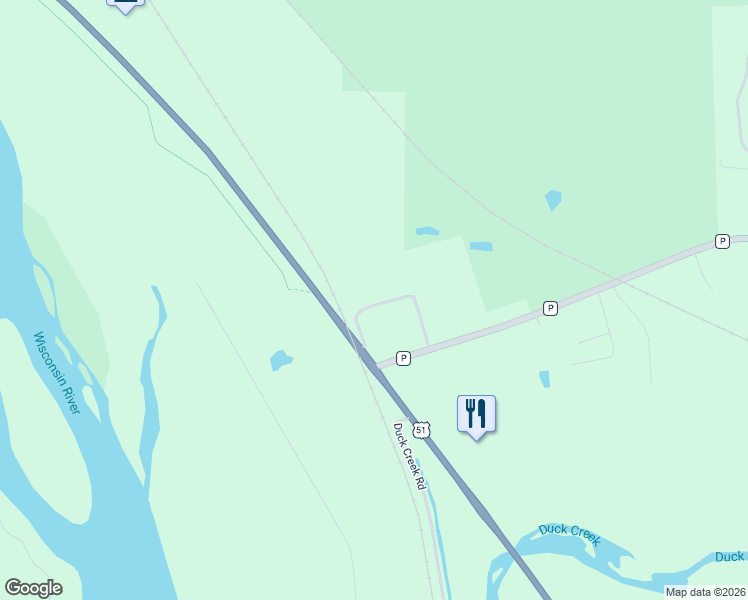 map of restaurants, bars, coffee shops, grocery stores, and more near 8388 Crawford Road in Portage