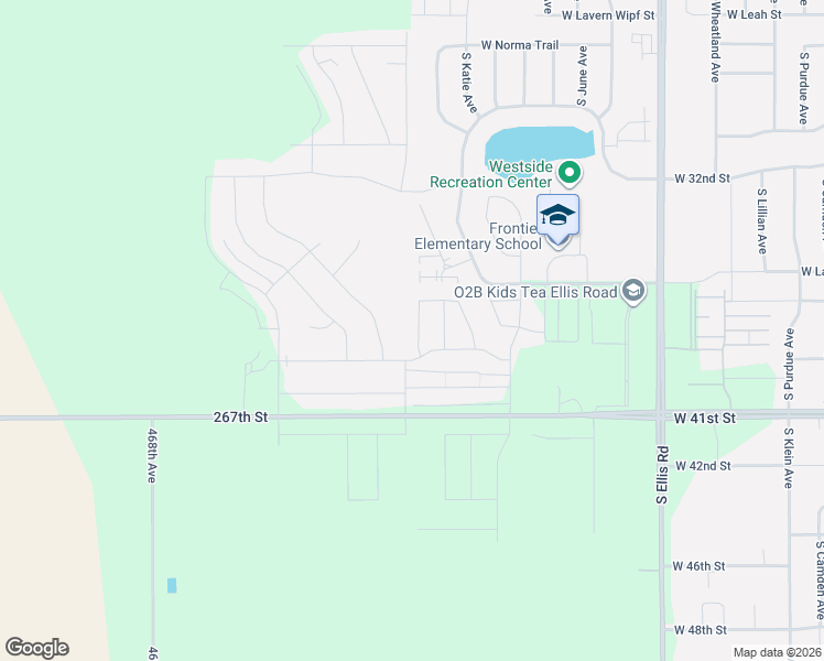map of restaurants, bars, coffee shops, grocery stores, and more near 46816-46856 267th Street in Sioux Falls