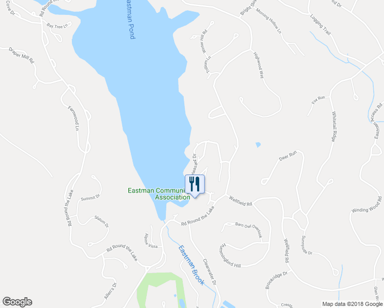 map of restaurants, bars, coffee shops, grocery stores, and more near 14 Pleasant Drive in Grantham