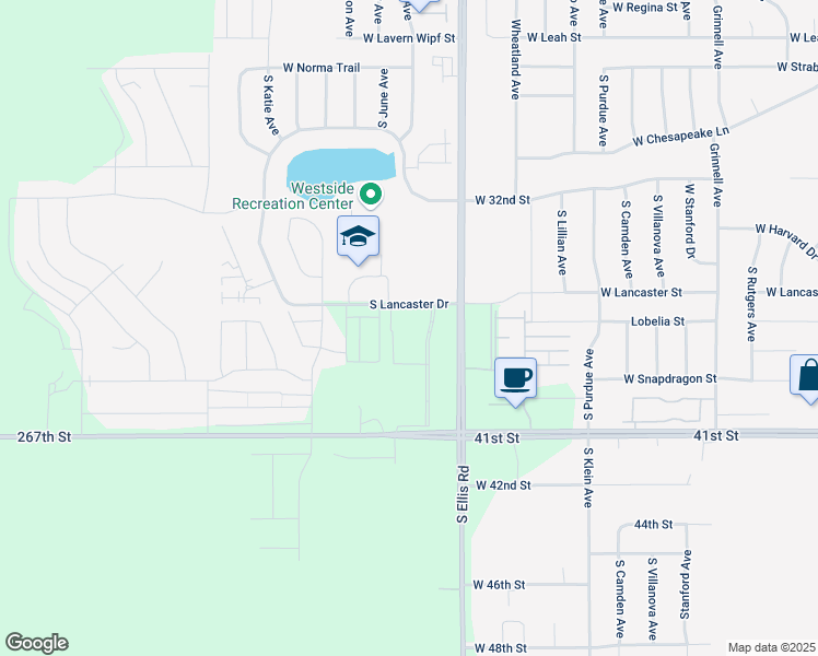 map of restaurants, bars, coffee shops, grocery stores, and more near 2753 Lancaster Drive in Sioux Falls