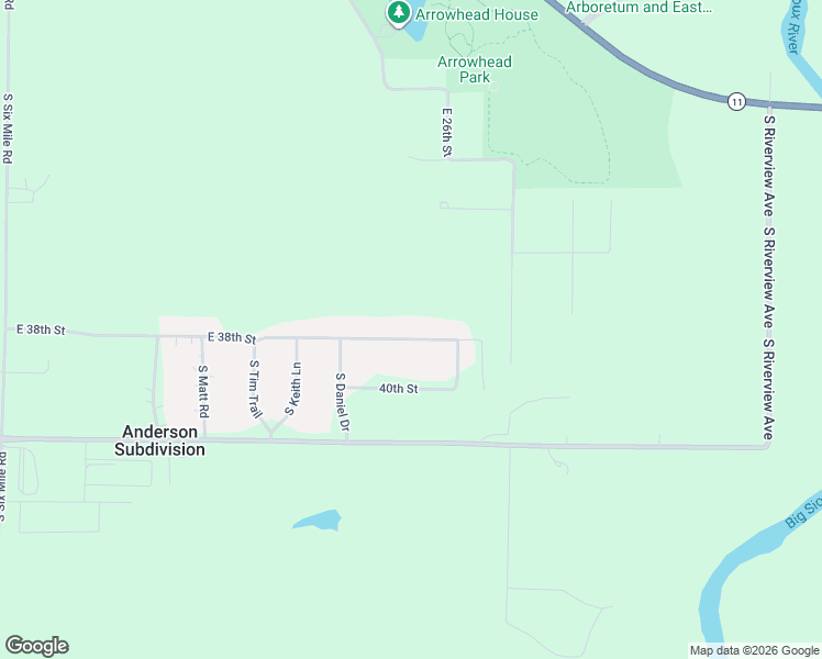 map of restaurants, bars, coffee shops, grocery stores, and more near 8704 East 38th Street in Sioux Falls