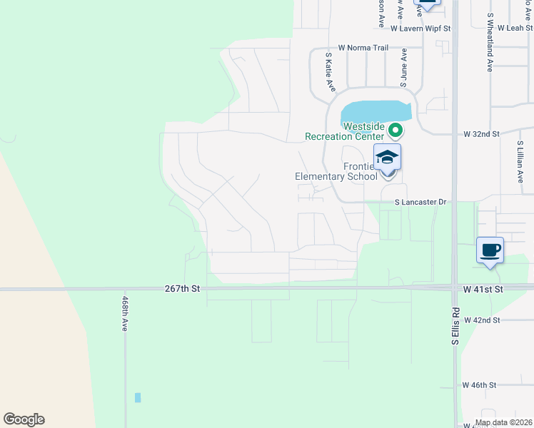 map of restaurants, bars, coffee shops, grocery stores, and more near Gert Street in Sioux Falls