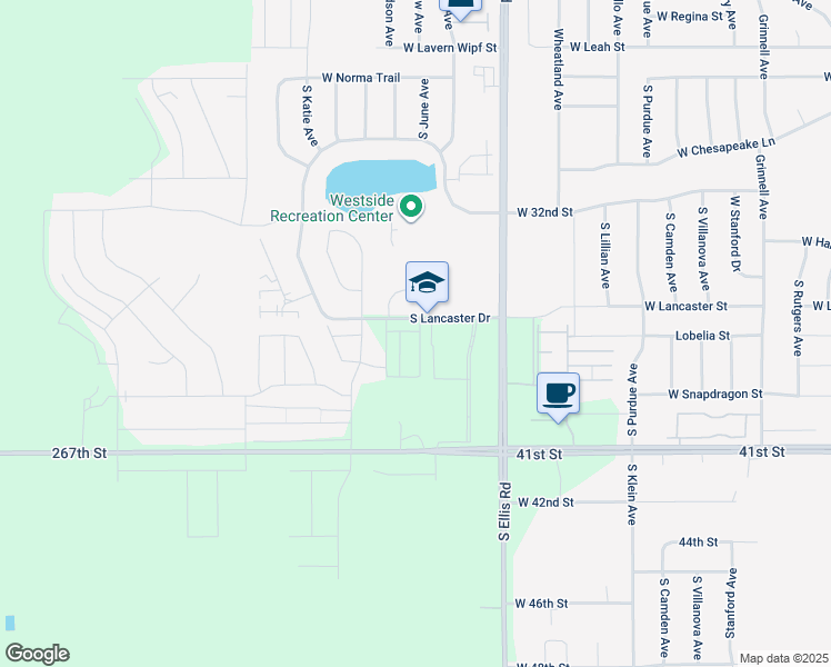 map of restaurants, bars, coffee shops, grocery stores, and more near 2701 South Ellis Road in Sioux Falls