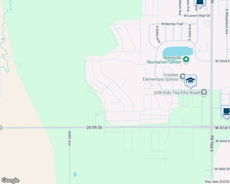 map of restaurants, bars, coffee shops, grocery stores, and more near 46816 267th Street in Sioux Falls