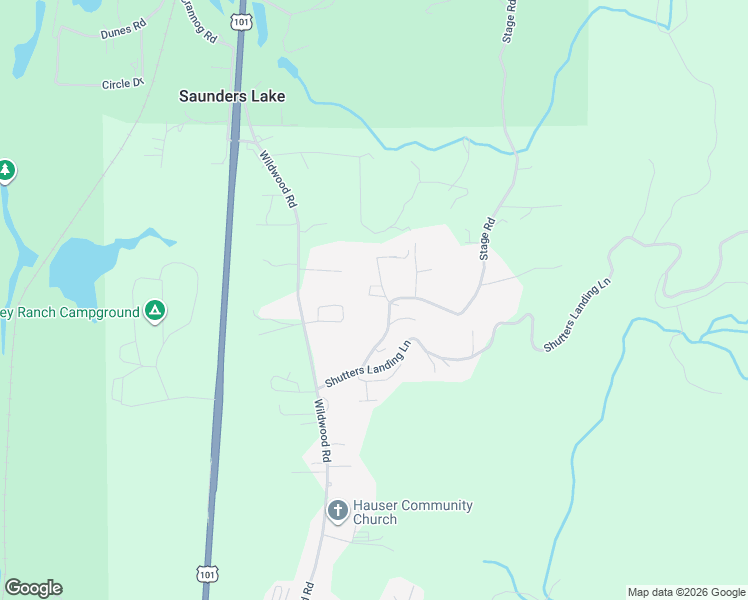 map of restaurants, bars, coffee shops, grocery stores, and more near 69740 Stage Road in North Bend