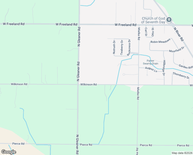 map of restaurants, bars, coffee shops, grocery stores, and more near 11830 Wilkinson Road in Freeland