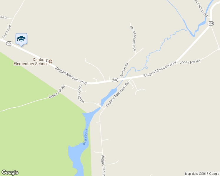 map of restaurants, bars, coffee shops, grocery stores, and more near 276 New Hampshire 104 in Danbury