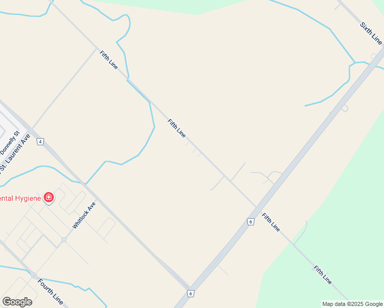 map of restaurants, bars, coffee shops, grocery stores, and more near 6164 5 Line in Milton