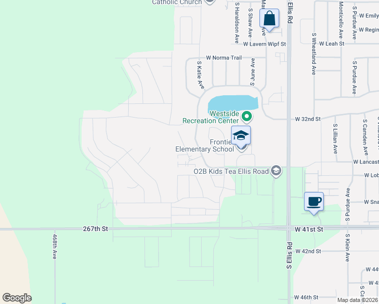 map of restaurants, bars, coffee shops, grocery stores, and more near 9404 West Karmya Circle in Sioux Falls