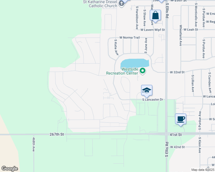 map of restaurants, bars, coffee shops, grocery stores, and more near 9424 West Karmya Circle in Sioux Falls