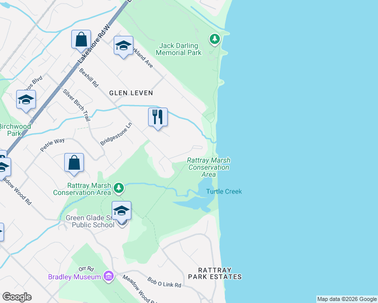map of restaurants, bars, coffee shops, grocery stores, and more near 1301 Gatehouse Drive in Mississauga