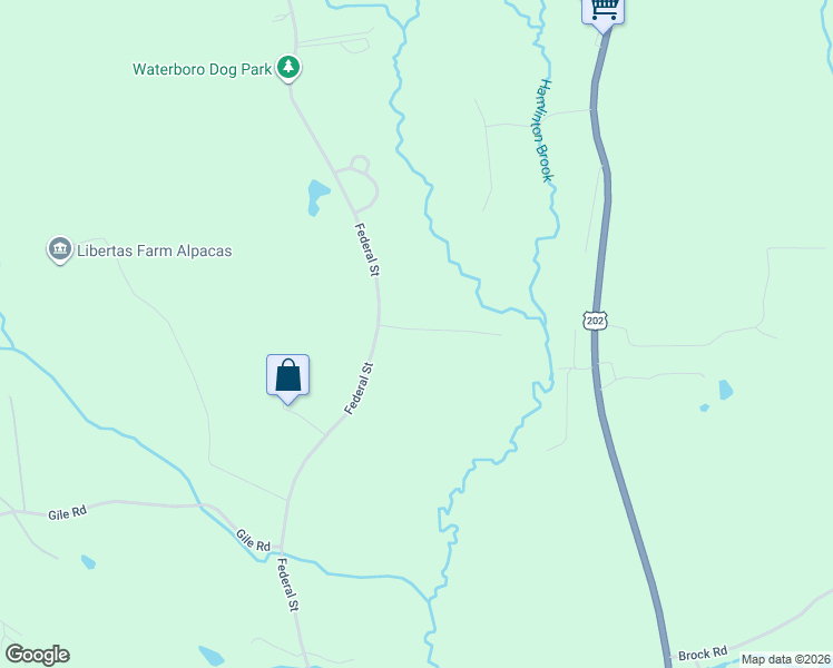 map of restaurants, bars, coffee shops, grocery stores, and more near 84 Sandcrossing Road in Waterboro