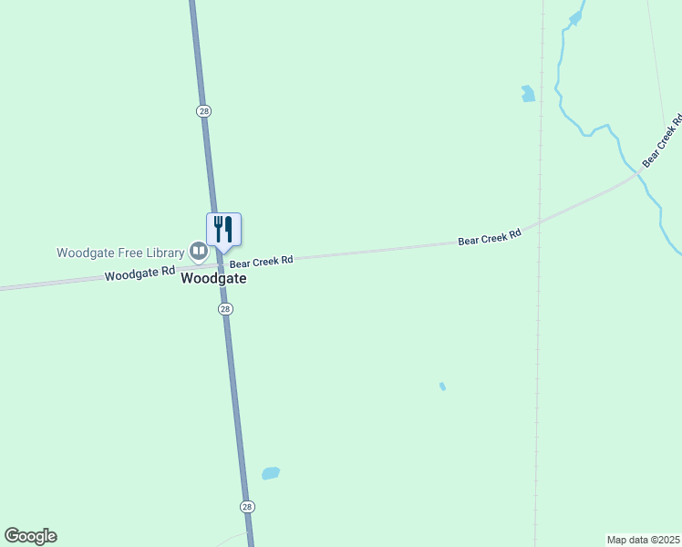 map of restaurants, bars, coffee shops, grocery stores, and more near 1148 Bear Creek Road in Woodgate