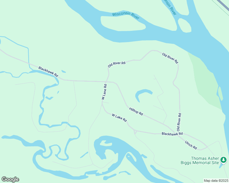 map of restaurants, bars, coffee shops, grocery stores, and more near W9065 Hilltop Road in Portage
