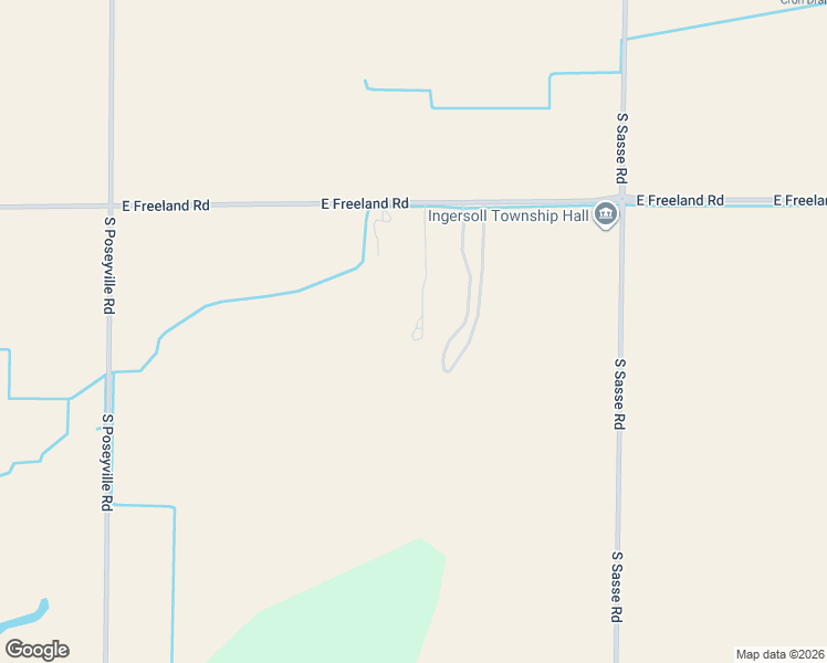 map of restaurants, bars, coffee shops, grocery stores, and more near 3282 East Freeland Road in Freeland