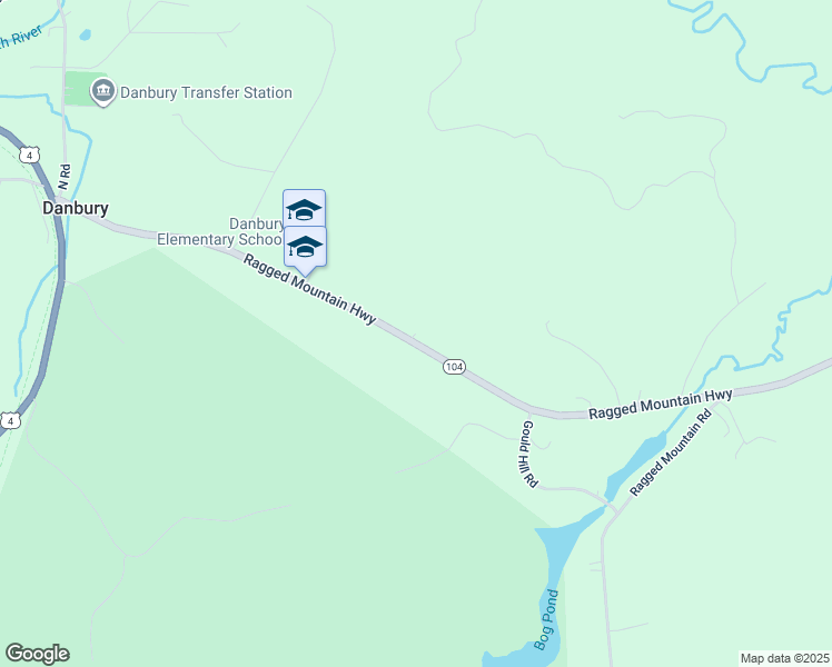 map of restaurants, bars, coffee shops, grocery stores, and more near Daffodil Lane in Danbury