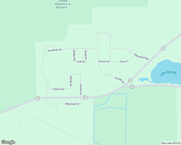 map of restaurants, bars, coffee shops, grocery stores, and more near W7924 Payton Drive in Pardeeville