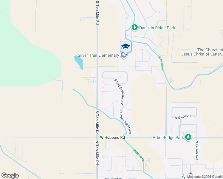 map of restaurants, bars, coffee shops, grocery stores, and more near 3040 West Ginger Gold Drive in Kuna
