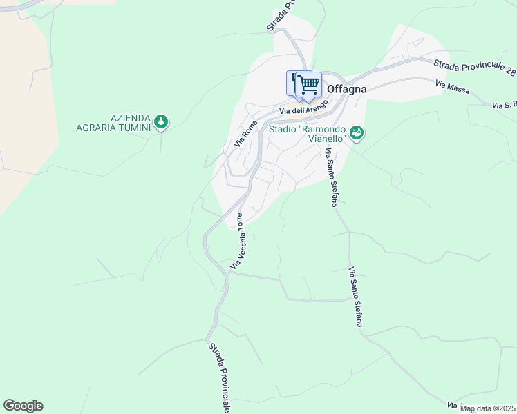 map of restaurants, bars, coffee shops, grocery stores, and more near 11 Via Vecchia Torre in Offagna