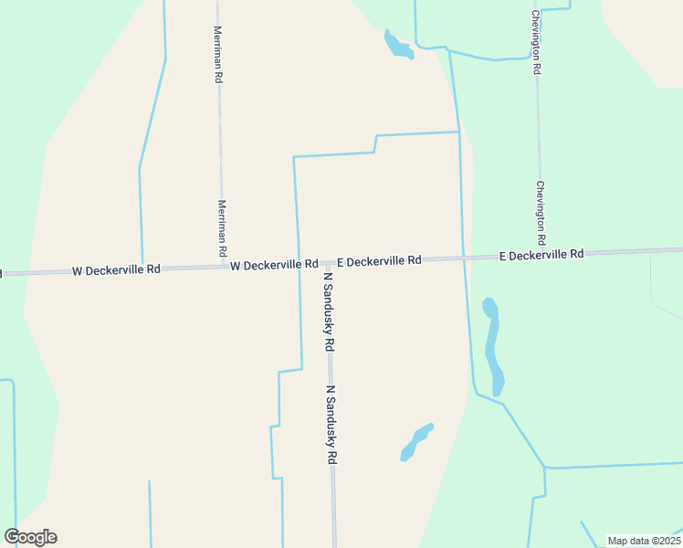map of restaurants, bars, coffee shops, grocery stores, and more near 37 West Deckerville Road in Sandusky