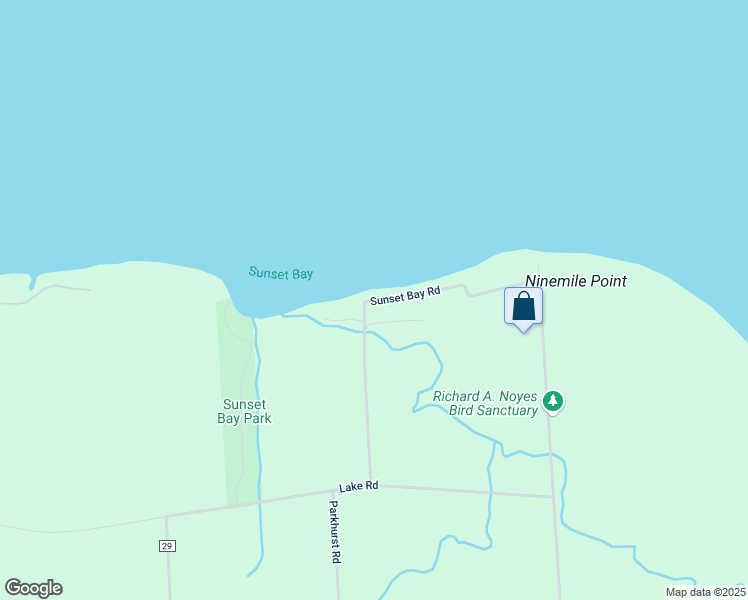map of restaurants, bars, coffee shops, grocery stores, and more near 82 Sunset Bay Road in Oswego